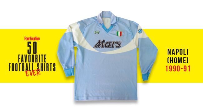 Le 50 maglie più belle per FourFourTwo: c’è anche quella del Napoli