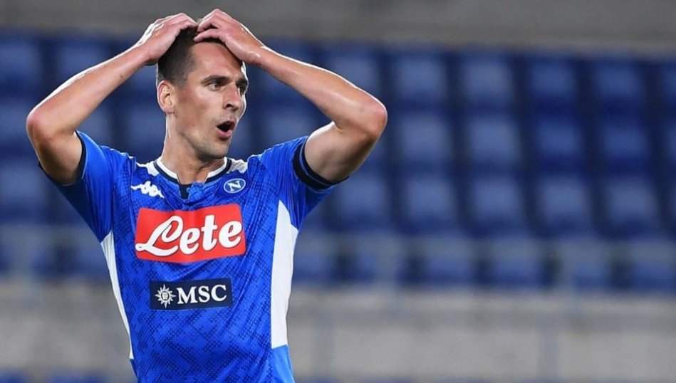 Napoli, Milik si allena da solo a Castel Volturno