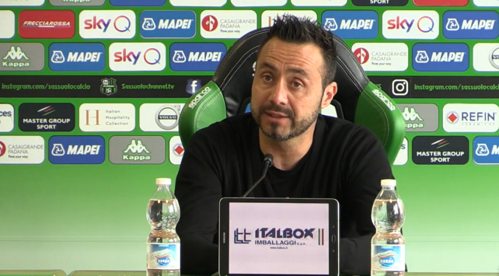 Napoli-Sassuolo, le parole di De Zerbi in conferenza stampa