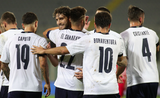 Tutto facile per l’Italia con la Moldavia: 6-0 e prima rete del debuttante Caputo