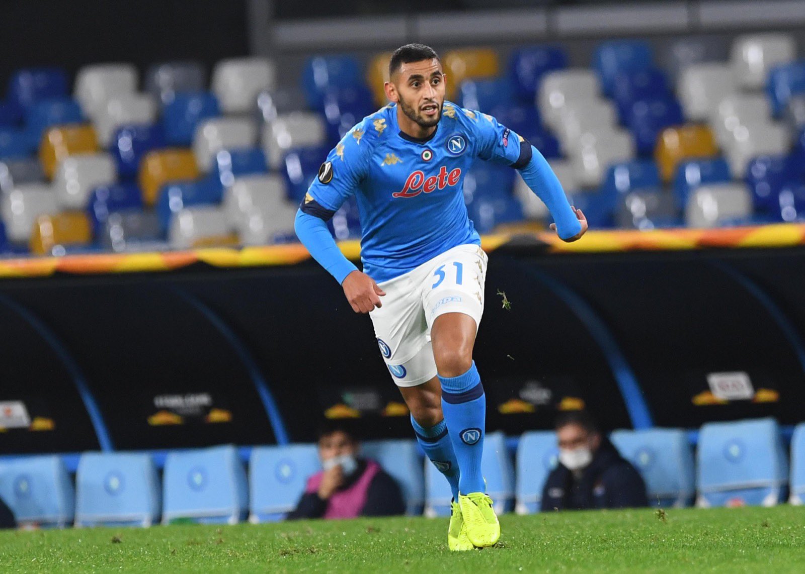 Napoli, lista UEFA: inserito Ghoulam dopo l’addio di Llorente