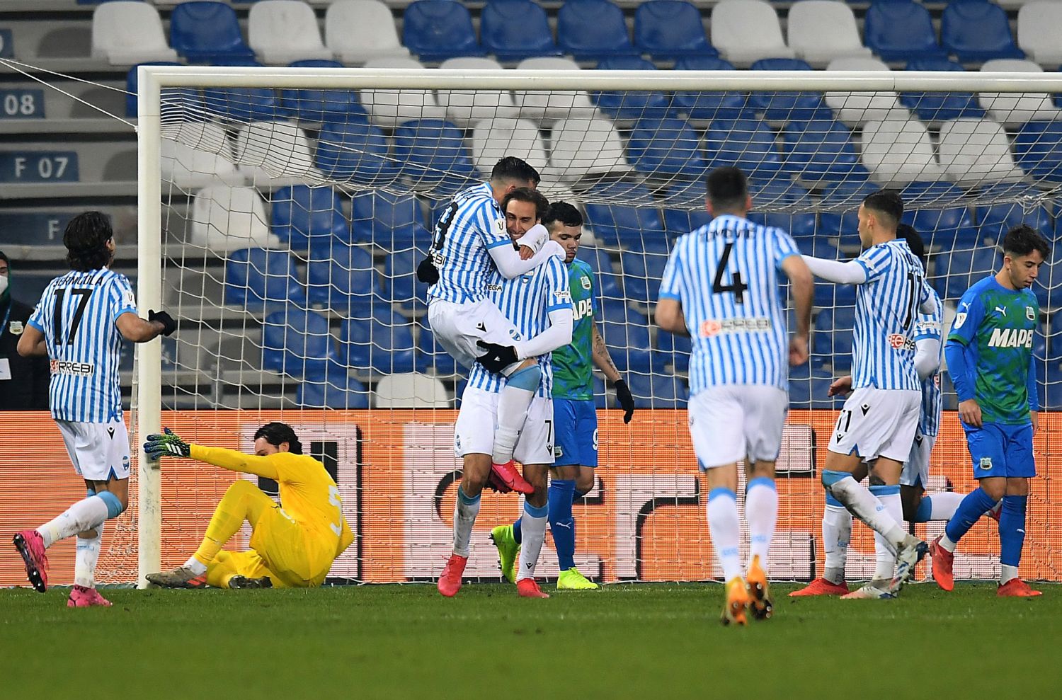 Coppa Italia, Sassuolo ko: al Mapei si impone la SPAL 0-2