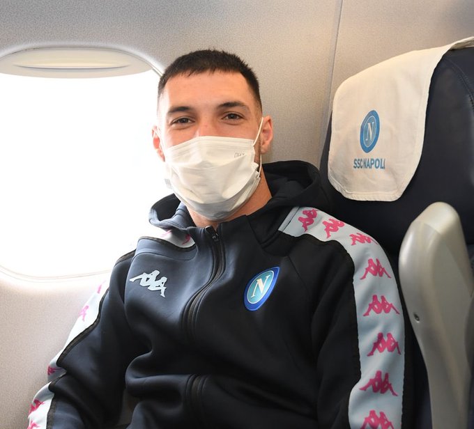 Napoli in viaggio verso Granada, lo scatto del club