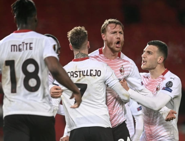 E. League, i risultati delle 19.00: pari Milan con lo United
