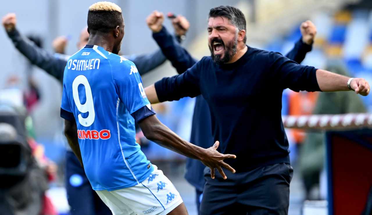 La probabile del Napoli: Gattuso rilancia Osimhen