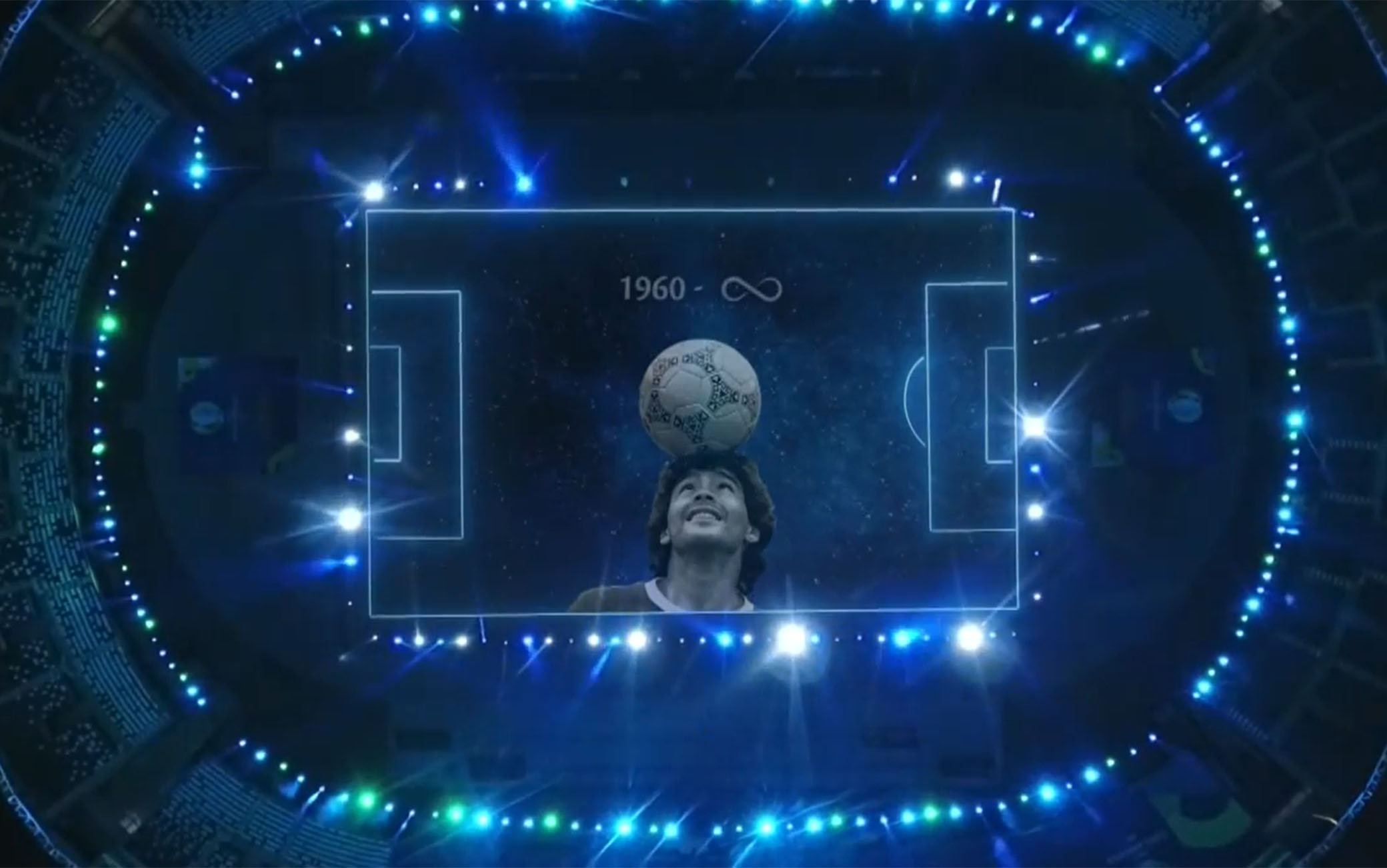 Copa America, bellissimo omaggio a Maradona in Argentina-Cile