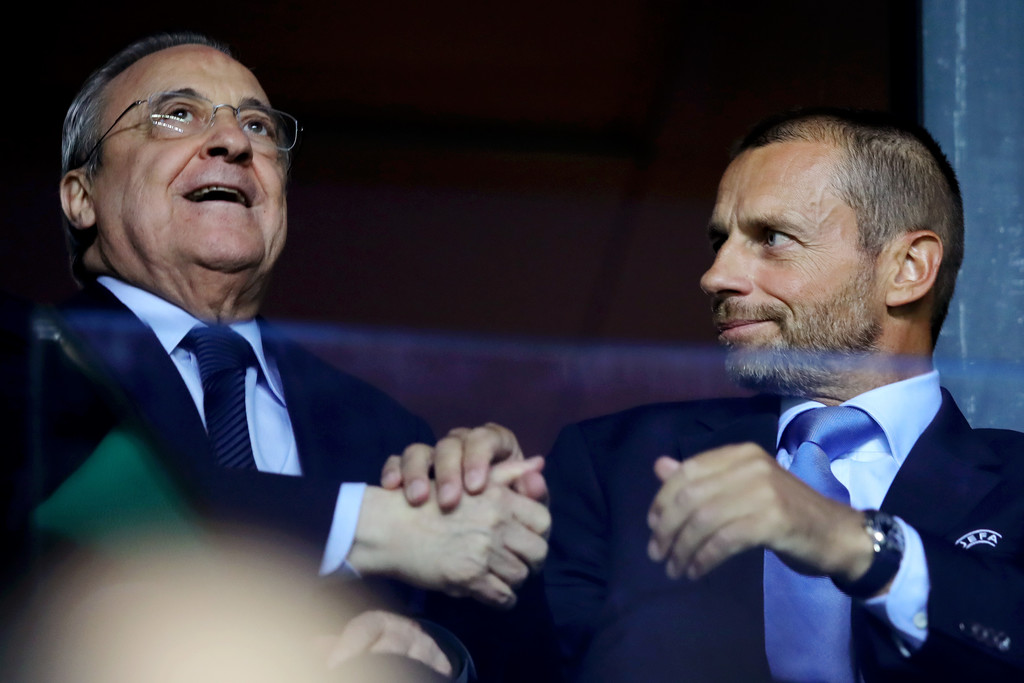 Ceferin, altre bordate alla Superlega: “Perez piange, poi offre 180 milioni per Mbappè”