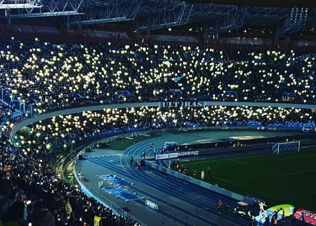 Stadio Maradona celebrazione