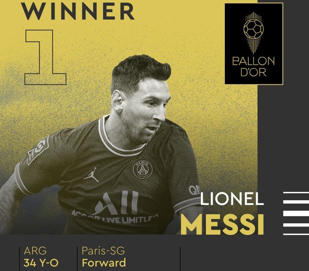 Pallone D’Oro, il vincitore è Lionel Messi!