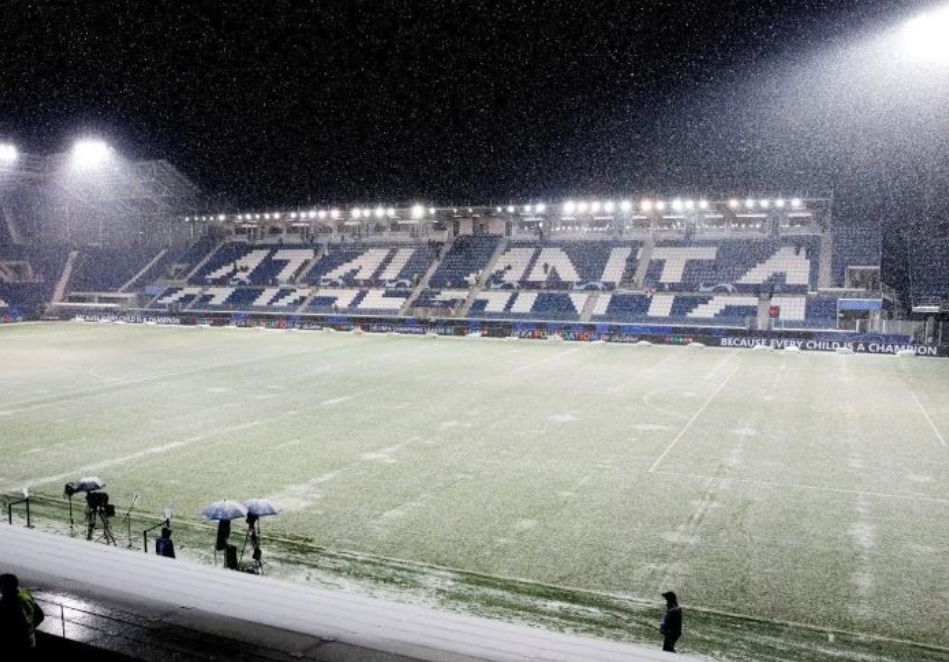 Bufera di neve su Atalanta-Villareal: a rischio il match