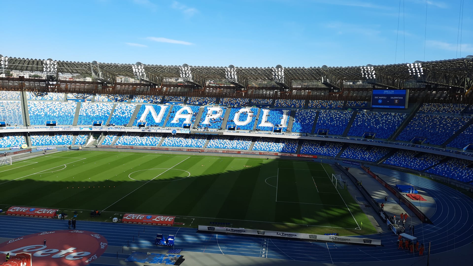 Napoli-Empoli, tornelli del ‘Maradona’ aperti dalle 16.30