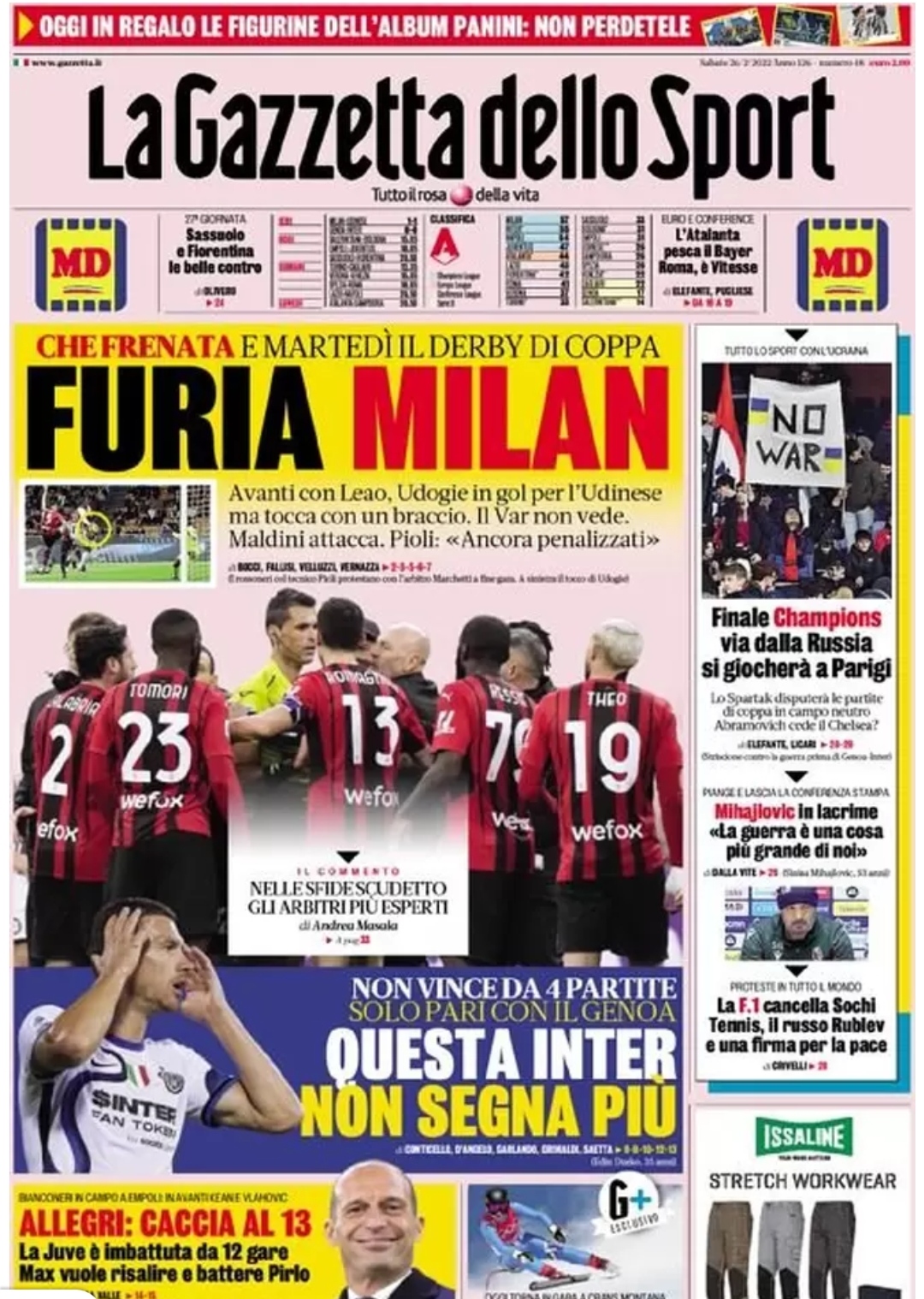Rassegna stampa, la prima dei quotidiani sportivi