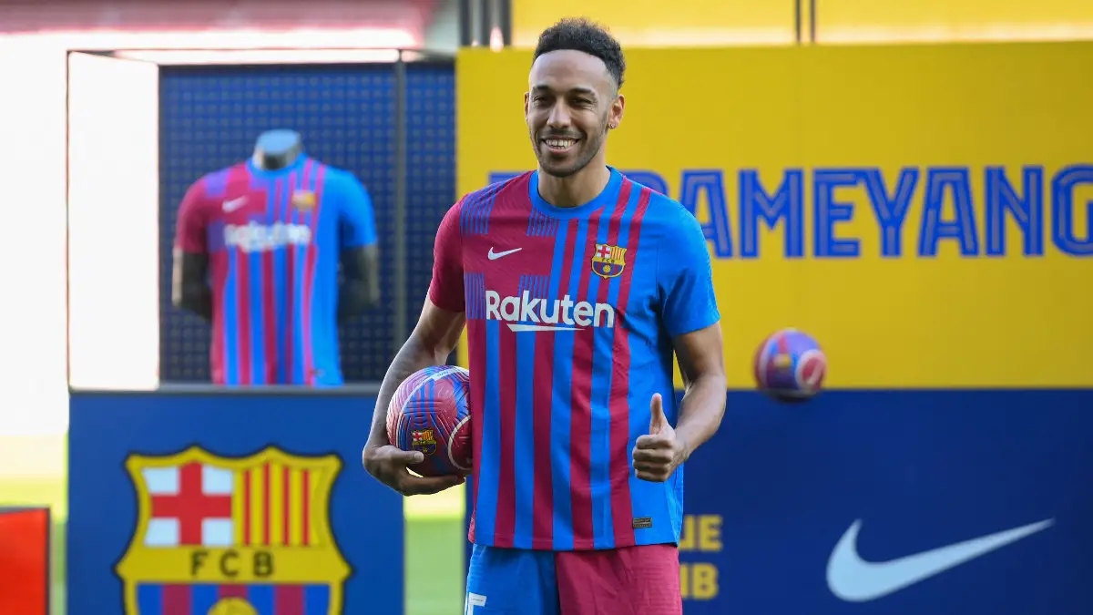 Aubameyang si presenta al Barcellona: Aiuterò la squadra con i miei gol”