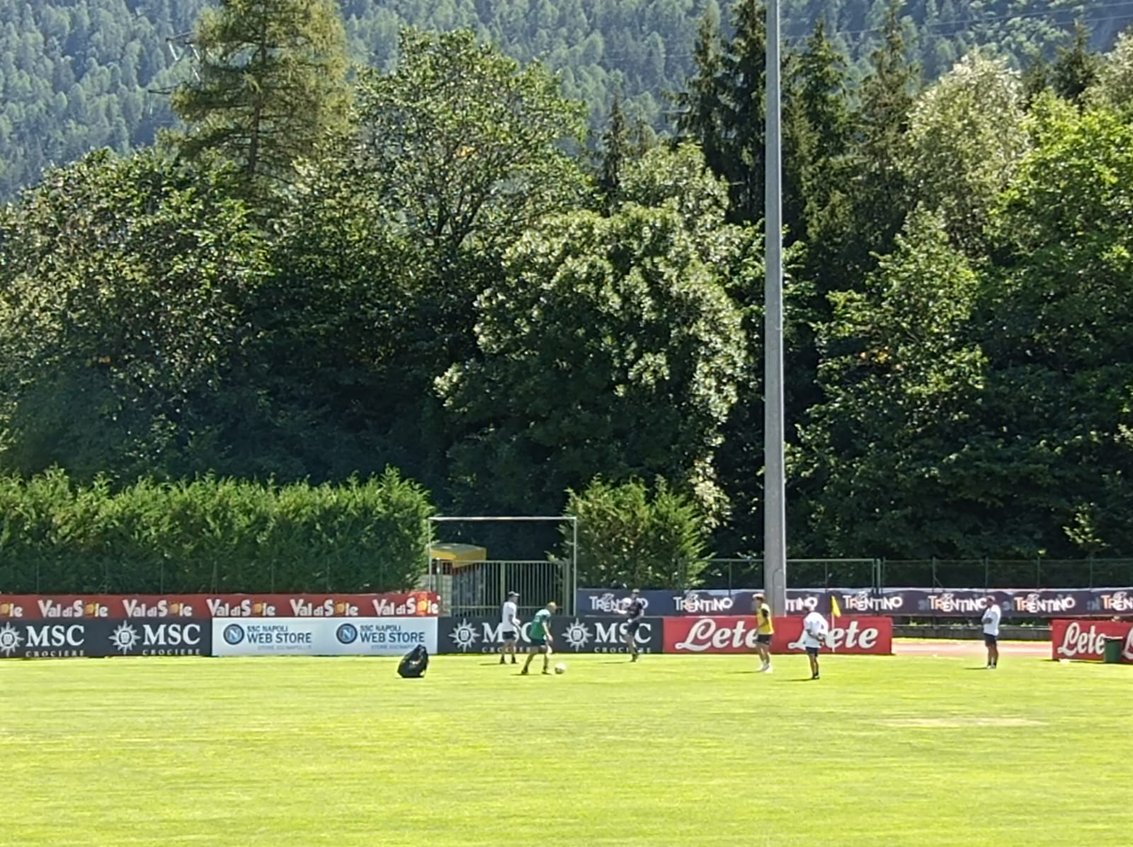 Dimaro, Spalletti lavora da solo con Zerbin a fine allenamento