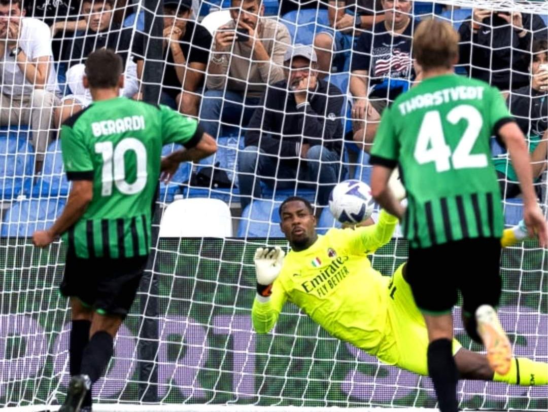 Maignan salva un brutto Milan: 0-0 con il Sassuolo al Mapei