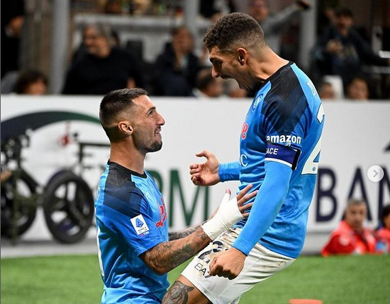 Milan-Napoli, Di Lorenzo sui social: “Orgoglioso di noi”