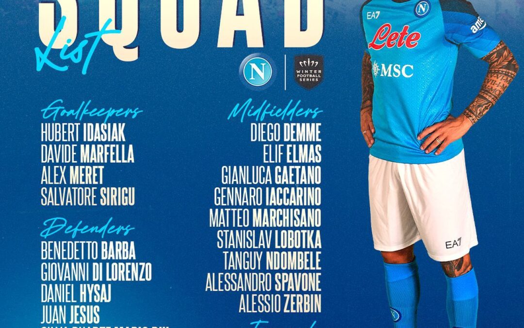 UFFICIALE – I convocati della SSC Napoli per il ritiro in Turchia: ci sono 6 Primavera