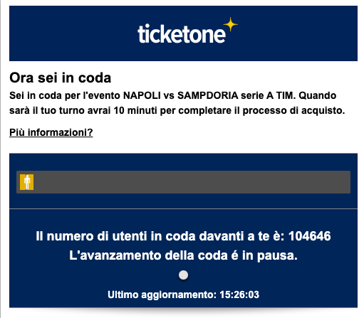 Febbre per la coppa al Maradona: Ticketone paralizzato