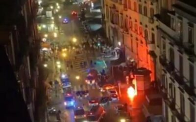 Napoli-Union Berlino: scontri tra tifosi tedeschi e polizia in città