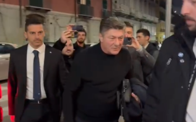 Napoli, cena di Natale a Palazzo Petrucci: presente tutto il gruppo azzurro